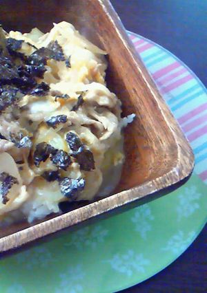 簡単☆エコ　肉じゃが煮汁で豚丼-レシピのメイン写真