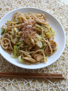 ポン酢で簡単♪和風焼きうどん♬-レシピのメイン写真