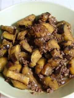簡単! 茄子とひき肉の味噌炒め-レシピのメイン写真