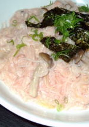 糸こんにゃくdeほんわか明太子スパゲティー-レシピのメイン写真