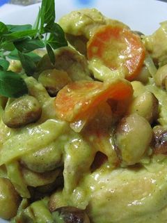 とりむね肉と豆のココナッツカレー煮-レシピのメイン写真