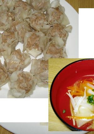 えのきしゅうまい＆ワンタンスープ-レシピのメイン写真