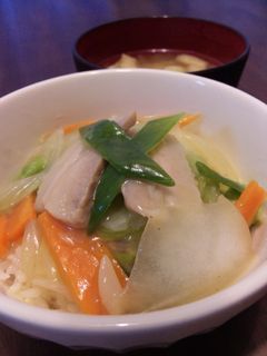 塩豚de野菜たっぷり中華丼♪-レシピのメイン写真