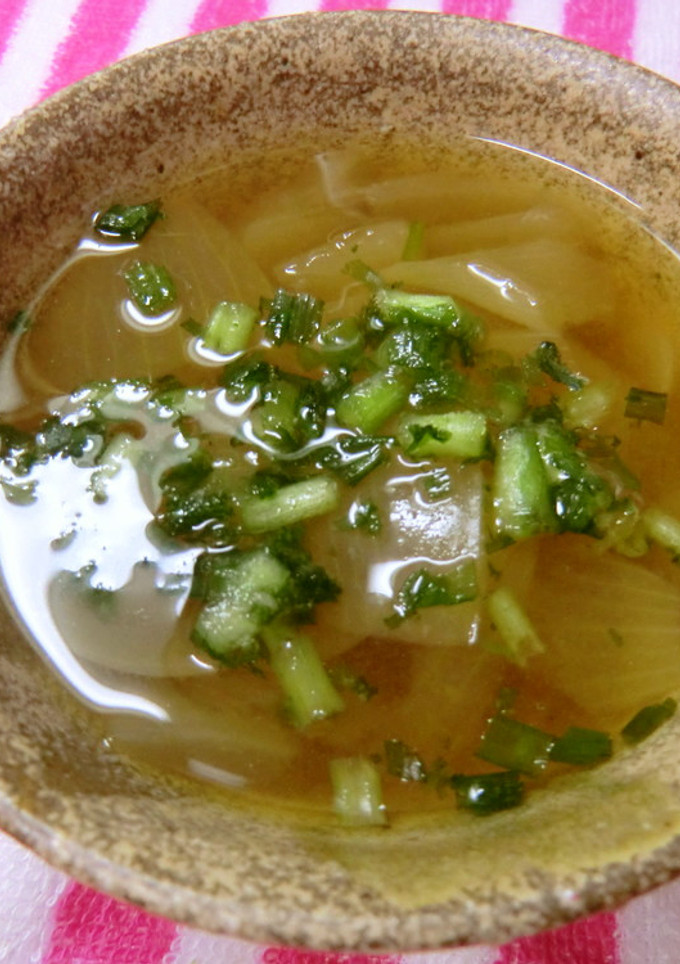 簡単♪節約？玉ねぎとねぎの味噌汁-レシピのメイン写真