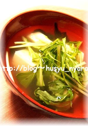 朝ごはん・即席！インスタントお吸い物-レシピのメイン写真