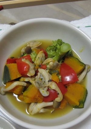 あさりと野菜のワイン煮-レシピのメイン写真