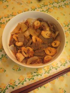 挽き肉とちく玉こんにゃくの甘辛煮-レシピのメイン写真