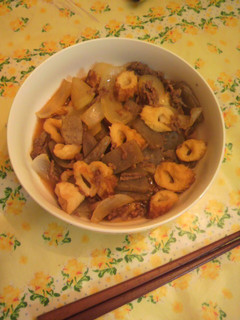 挽き肉とちく玉こんにゃくの甘辛煮-レシピのメイン写真