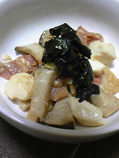 豆腐とベーコンのめんつゆ炒め-レシピのメイン写真