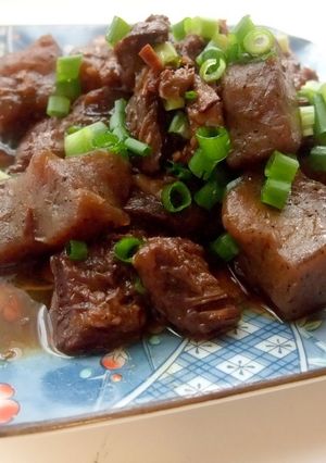 中華風　牛すじとこんにゃく煮込み-レシピのメイン写真