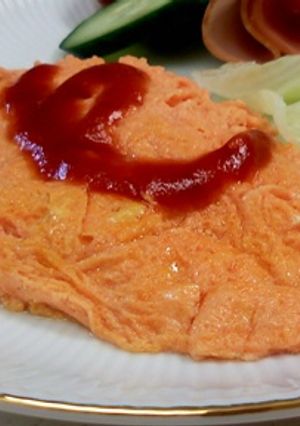 朝に簡単！野菜ジュース入りオムレツ-レシピのメイン写真