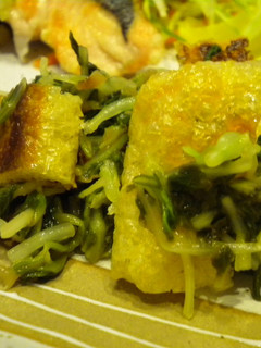 まびき菜とあげの梅和え-レシピのメイン写真