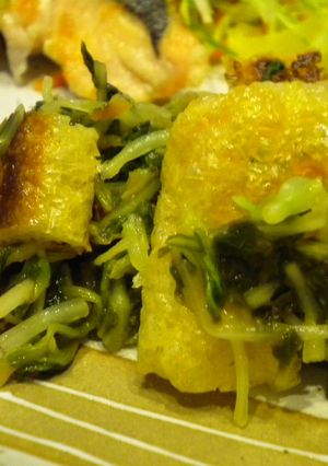 まびき菜とあげの梅和え-レシピのメイン写真
