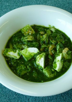 パニールとシーフードのほうれん草カレー-レシピのメイン写真