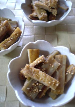 ✿牛蒡と油揚げの胡麻煮✿ヘルシ~♪-レシピのメイン写真