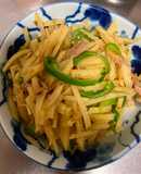 じゃがいもとピーマンのツナきんぴら