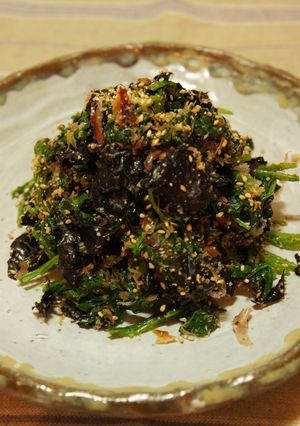 ほうれん草のお浸し~海苔風味~-レシピのメイン写真