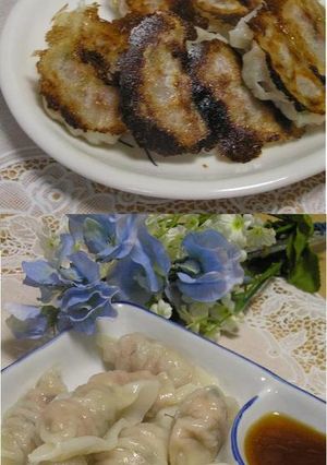 息子に大好評♪焼き餃子と水餃子･:*:ﾟ-レシピのメイン写真