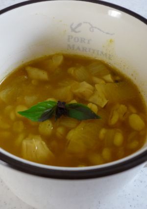 押し麦のカレースープ-レシピのメイン写真