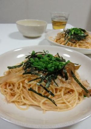 簡単・お店のレシピ☆和風明太子パスタ-レシピのメイン写真