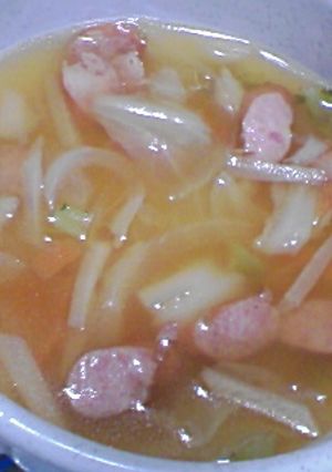 生姜入りコンソメスープ♪(o^∀^人)-レシピのメイン写真