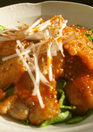 トマトケチャップで生姜焼き丼-レシピのメイン写真