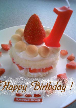 1歳の誕生日に!ベビちゃんケーキ-レシピのメイン写真