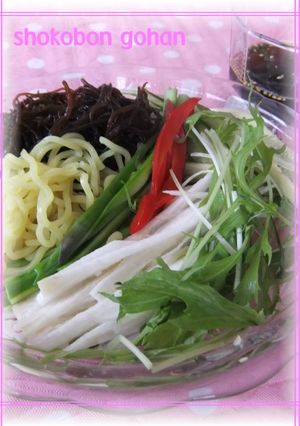 ざるラーメン☆サラダ風　-レシピのメイン写真