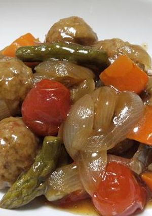 市販の肉団子で甘酢炒め-レシピのメイン写真