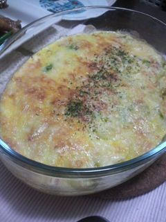 超簡単!キャベツのエッグチーズ焼き-レシピのメイン写真