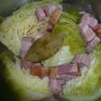 きゃべつとごろごろベーコン簡単煮