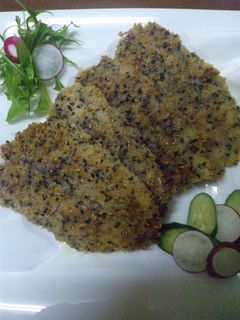♡いわしの梅肉入り胡麻フライちゃん♡-レシピのメイン写真