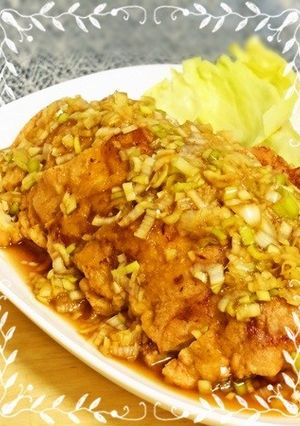 鶏肉の甘酢かけ✿（油淋鶏ユウリンチー)-レシピのメイン写真