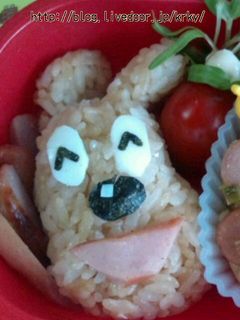 醤油炒めご飯デ、チーズの簡単キャラ弁-レシピのメイン写真