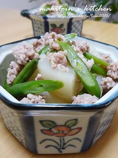 かぶとひき肉の煮物(すぐできる煮物)-レシピのメイン写真