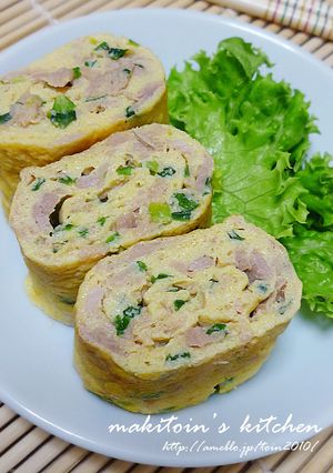 お弁当の…「おかずツナとネギの卵焼き」-レシピのメイン写真