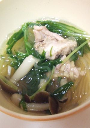 余った水菜と春雨で!和風スープ-レシピのメイン写真