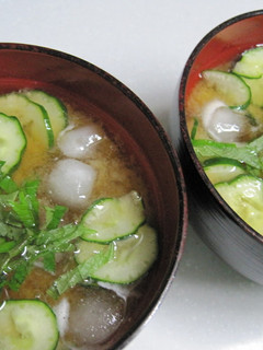 盛夏の冷たいお味噌汁-レシピのメイン写真