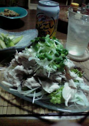 貝割れと豚肉のさっぱり冷しゃぶサラダ-レシピのメイン写真
