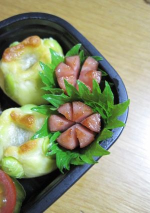 お弁当の隙間に❤シソ巻きウインナー-レシピのメイン写真