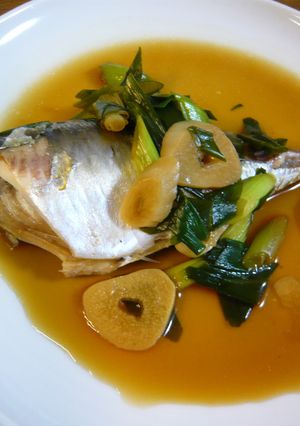 あじとわけぎのにんにく醤油煮-レシピのメイン写真