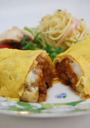 野菜ジュースdeジューシーオムリゾット☆-レシピのメイン写真