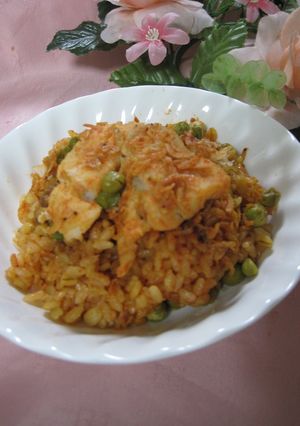 １日分の野菜ジュースでお手軽ピラフ-レシピのメイン写真