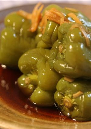 ピーマンの丸々生姜煮-レシピのメイン写真