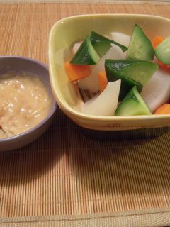 温野菜の味噌マヨソース-レシピのメイン写真
