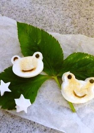 ☂雨の日のお弁当に☂　はんぺんでカエル-レシピのメイン写真
