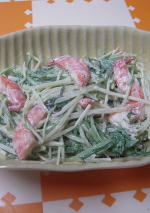 えびと水菜のサラダ-レシピのメイン写真