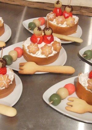 ３月生まれのひな祭りバースデーケーキ♪-レシピのメイン写真