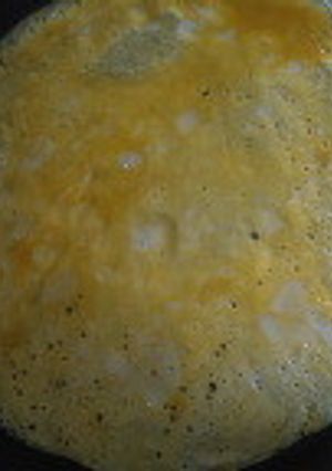 丸いフライパンで簡単厚焼き玉子-レシピのメイン写真