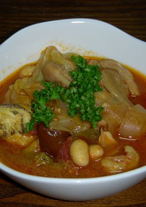 鶏肉とキャベツのトマト煮-レシピのメイン写真